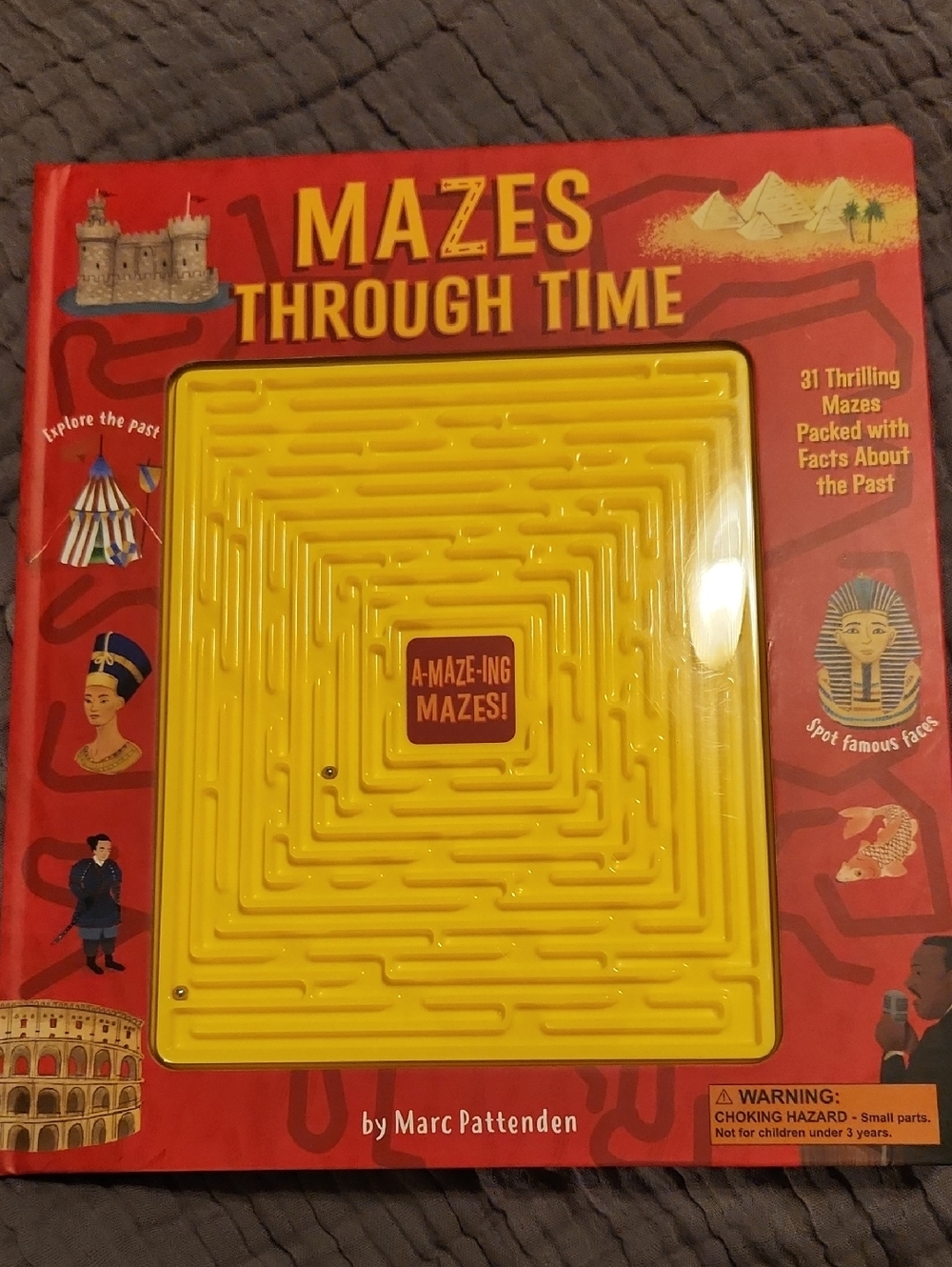 Mazes Through Time: Featuring 3D Maze Game Book by Matt Yeo-
New